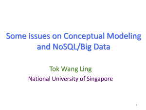 ER2015-SCBC Workshop-Ling-Some issues on Conceptual Modeling and NoSQL